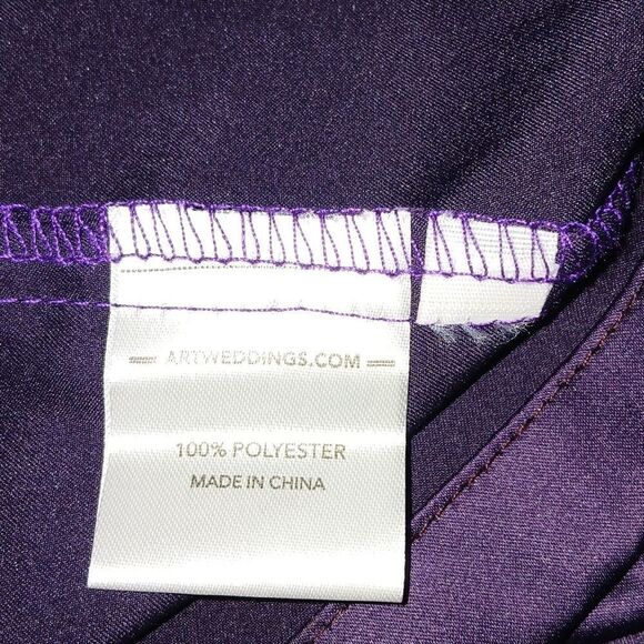 Deep eggplant purple sexy honeymoon lingerie robe  Sz L/XL NWT - Picture 7 of 7